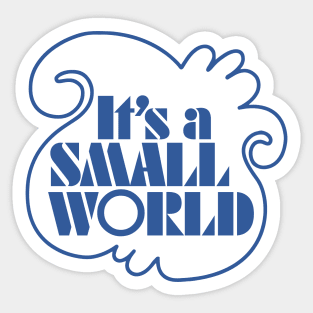 It's a Small World Mashup Sticker